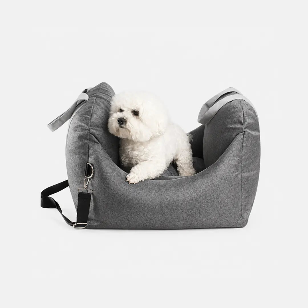 Portable Pet Travel Bed for Small Dogs & Cats, Washable Dog Car Seat