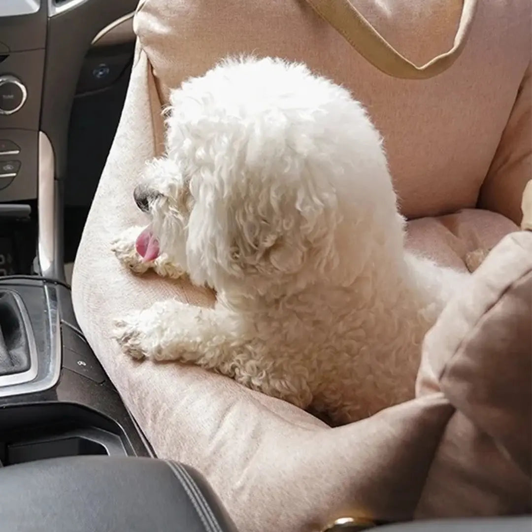 Portable Pet Travel Bed for Small Dogs & Cats, Washable Dog Car Seat