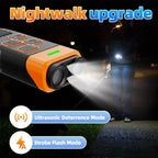 Rechargeable K40 Anti Barking Dog Device with Dual Ultrasonic Output & LED Flashlight