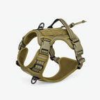 Reflective MOLLE Tactical Dog Harness for Medium & Large Dogs, Adjustable No Pull Vest