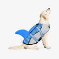 Shark Style Dog Life Jacket with Handle for Swimming & Boating