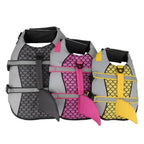 Shark Style Dog Life Jacket with Handle for Swimming & Boating