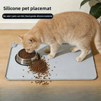 Silicone Pet Feeding Mat for Dogs & Cats, Waterproof, 48 × 30 cm