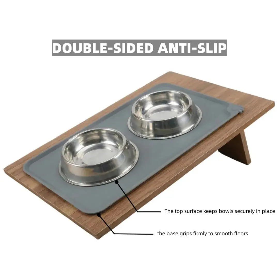 Silicone Pet Feeding Mat for Dogs & Cats, Waterproof, 48 × 30 cm
