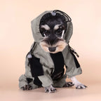 Silver Dog Waterproof Coat for Medium & Large Dogs, Reflective Jumpsuit