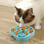Slow Feeder Bowl for Small & Medium Dogs & Cats, 20oz Plastic