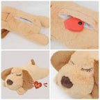 Soft Plush Dog Heartbeat Toy for Puppies with Comforting Heartbeat Feature