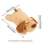 Soft Plush Dog Heartbeat Toy for Puppies with Comforting Heartbeat Feature