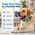 Tailvara Dog Barking Training Collar with Beep & Vibration