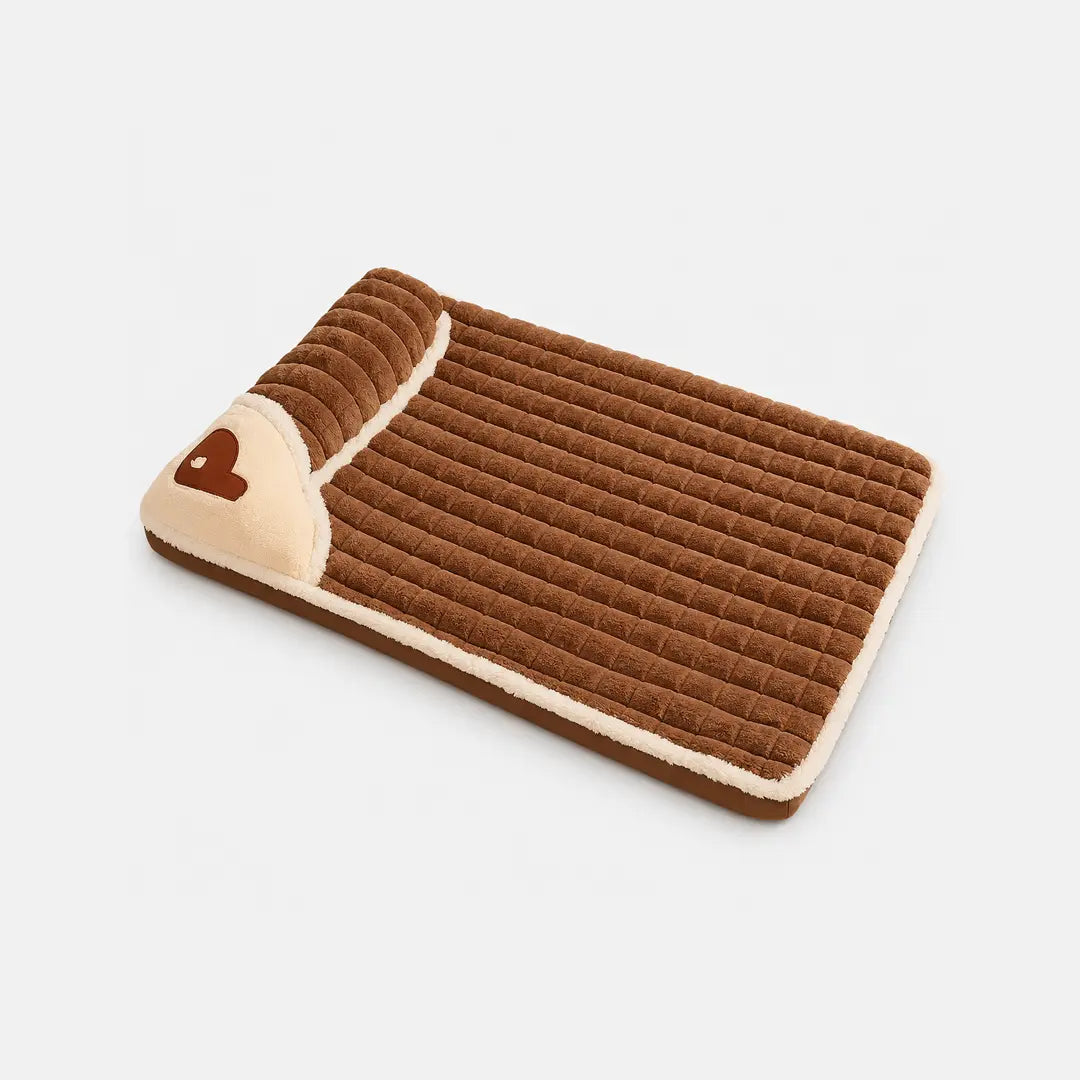 Tailvara Dog Mat for Small & Medium Dogs & Cats, Warm Washable Pet Bed