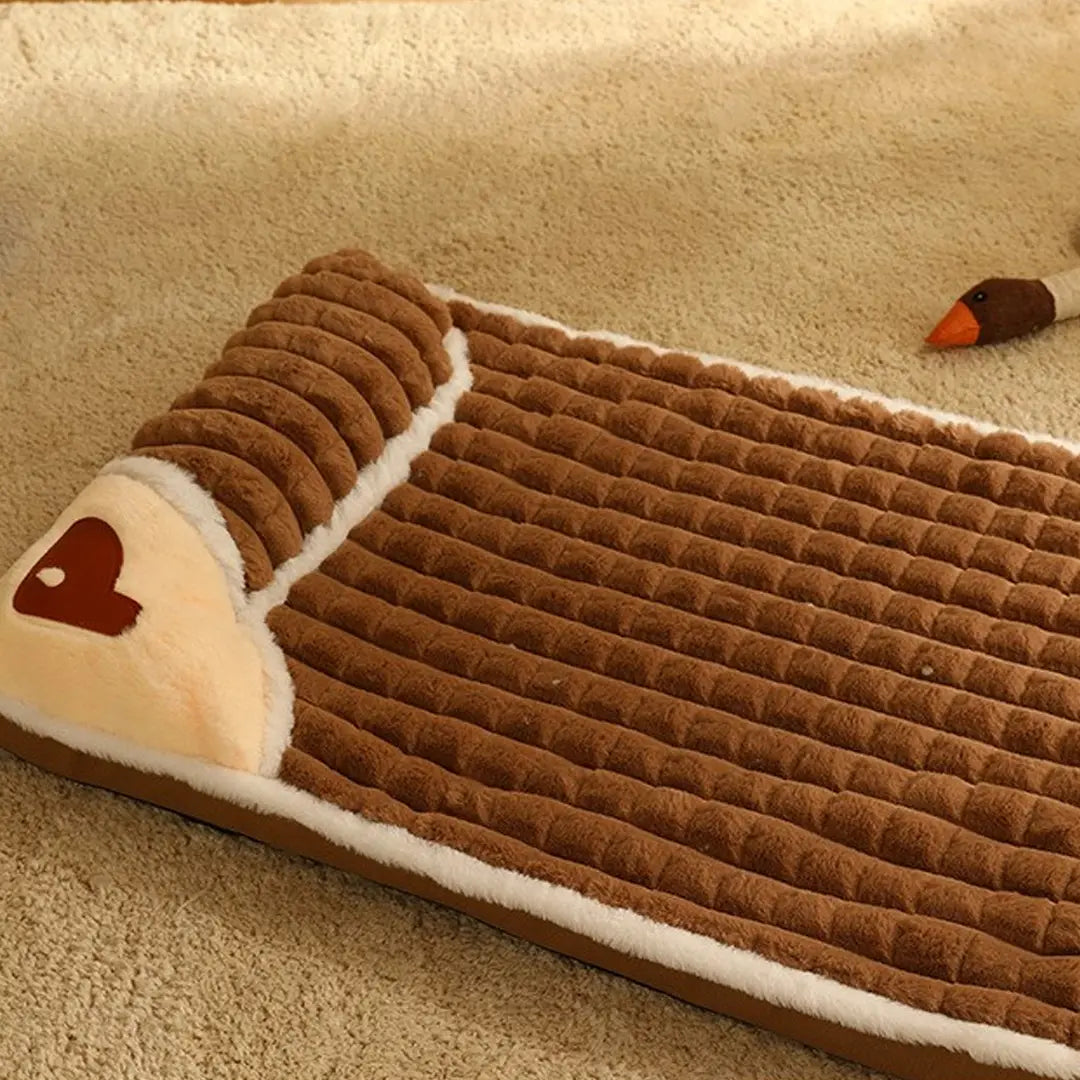 Tailvara Dog Mat for Small & Medium Dogs & Cats, Warm Washable Pet Bed