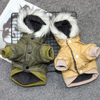 Tailvara Dog Winter Coat with Hood - Warm Lightweight Jacket