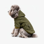 Tailvara Dog Winter Coat with Hood - Warm Lightweight Jacket
