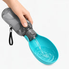Travel-Ready Portable Dog Water Bottle with 800ml Capacity & Wide Drinking Bowl