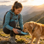 Travel-Ready Portable Dog Water Bottle with 800ml Capacity & Wide Drinking Bowl