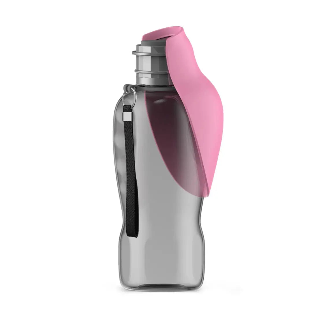 Travel-Ready Portable Dog Water Bottle with 800ml Capacity & Wide Drinking Bowl