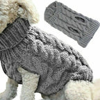 Turtleneck Dog Sweaters for Small Dogs, Warm Knitted Vest for Chihuahua & Yorkie