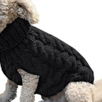 Turtleneck Dog Sweaters for Small Dogs, Warm Knitted Vest for Chihuahua & Yorkie