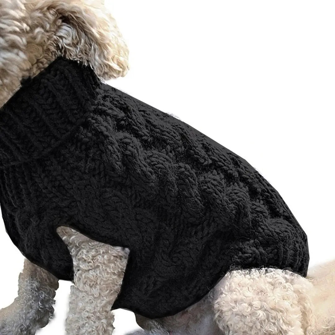 Turtleneck Dog Sweaters for Small Dogs, Warm Knitted Vest for Chihuahua & Yorkie