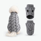 Turtleneck Dog Sweaters for Small Dogs, Warm Knitted Vest for Chihuahua & Yorkie