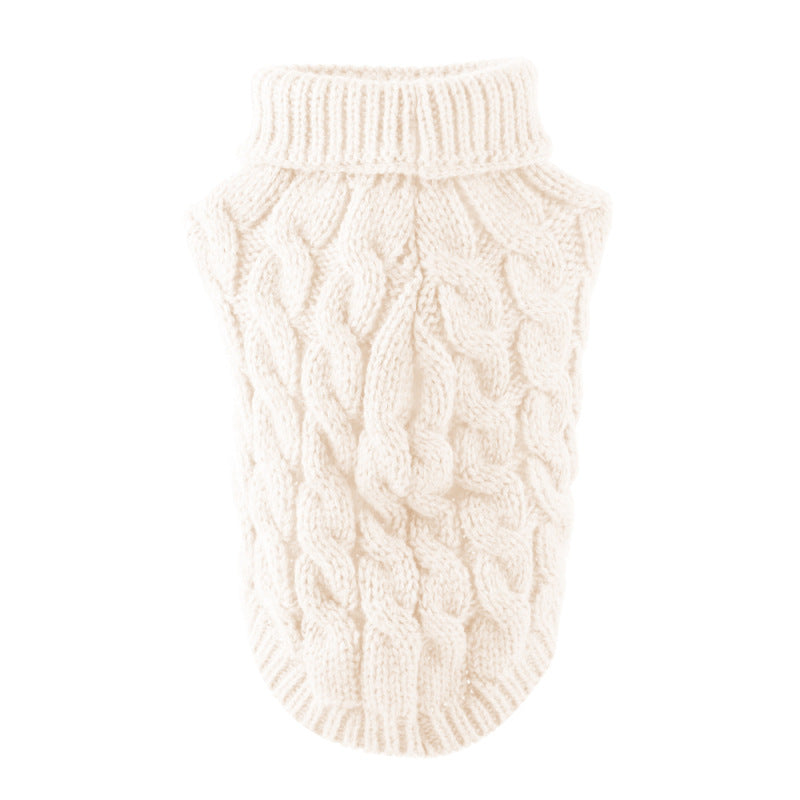 Turtleneck Dog Sweaters for Small Dogs, Warm Knitted Vest for Chihuahua & Yorkie