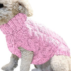 Turtleneck Dog Sweaters for Small Dogs, Warm Knitted Vest for Chihuahua & Yorkie
