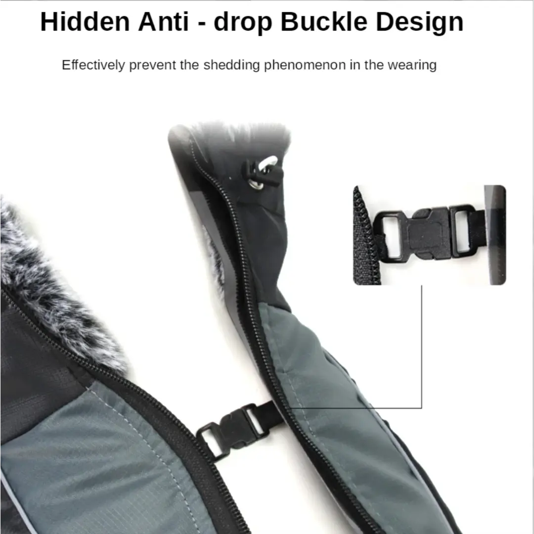 Waterproof Dog Coat for Large Dogs, Warm Reflective Winter Jacket