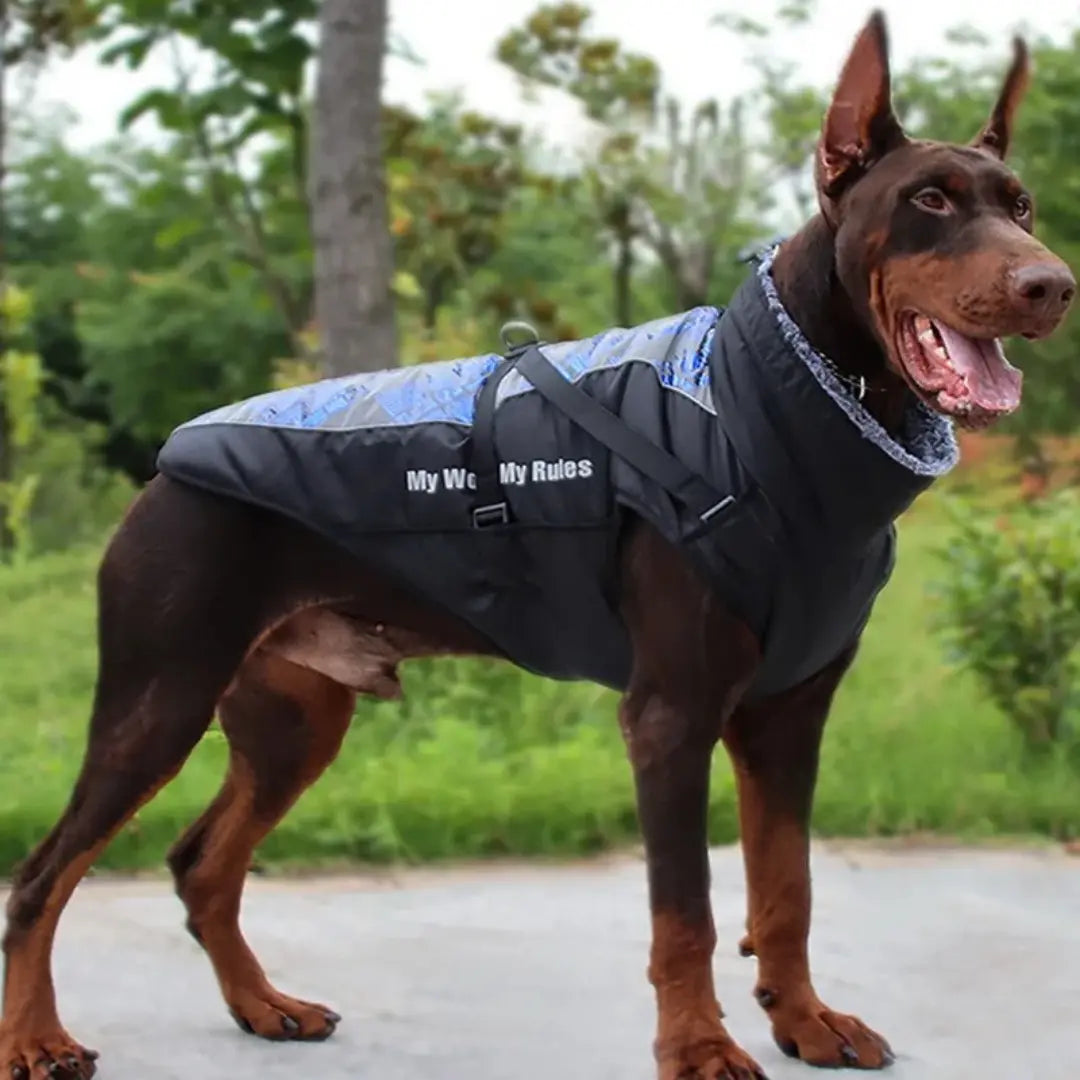 Waterproof Dog Coat for Large Dogs, Warm Reflective Winter Jacket