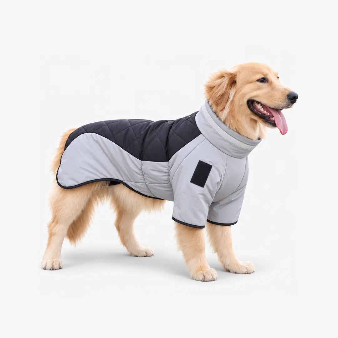 Waterproof Dog Coats for Large Dogs, Warm Winter Jumpsuit for Labrador & Big Breeds