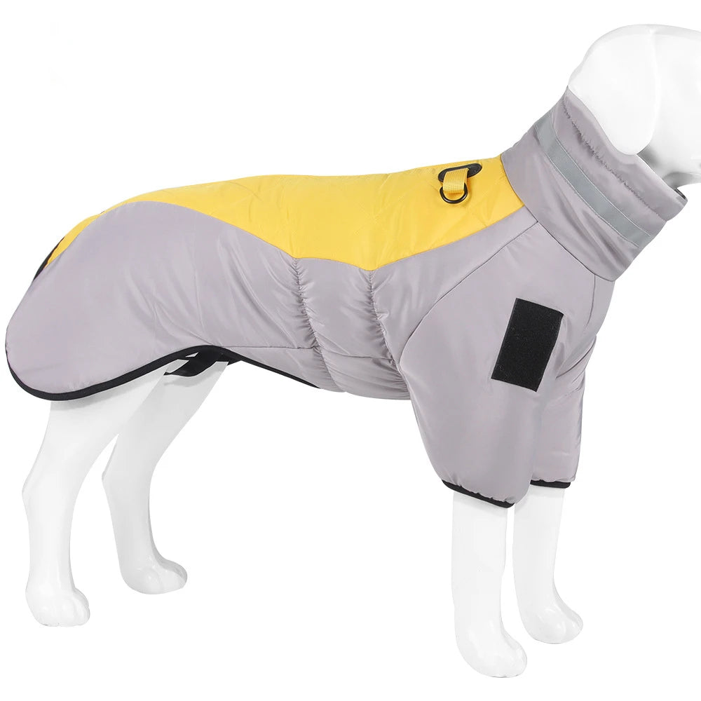 Waterproof Dog Coats for Large Dogs, Warm Winter Jumpsuit for Labrador & Big Breeds