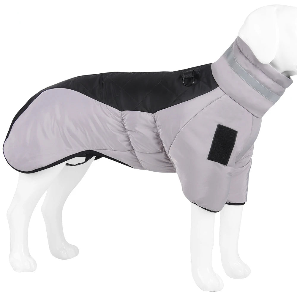 Waterproof Dog Coats for Large Dogs, Warm Winter Jumpsuit for Labrador & Big Breeds