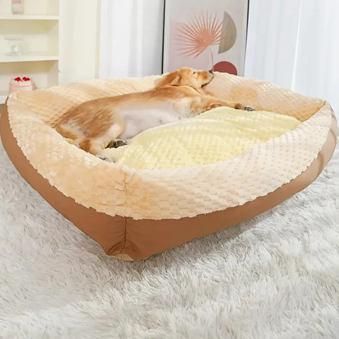 Winter Dog Bed for Cozy Indoor Rest – Deep Sleep Warm Pet Mattress